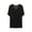 #277-Black, variant on Womens Short Sleeve Shirts Plus Size V Neck Solid Color Soft Modal Blend Casual Tops