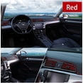 thumbnail image 3 of 2 piezas de moldura interior de coche de 5 m, tira de moldura de línea interior flexible para accesorios universales de coche (rojo), 3 of 5