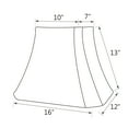 thumbnail image 6 of Aspen Creative 34046 Transitional Oblong Cut Corner Bell Spider Construction Lamp Shade in Black, 12" wide (10" x 12" x 13"), 6 of 6