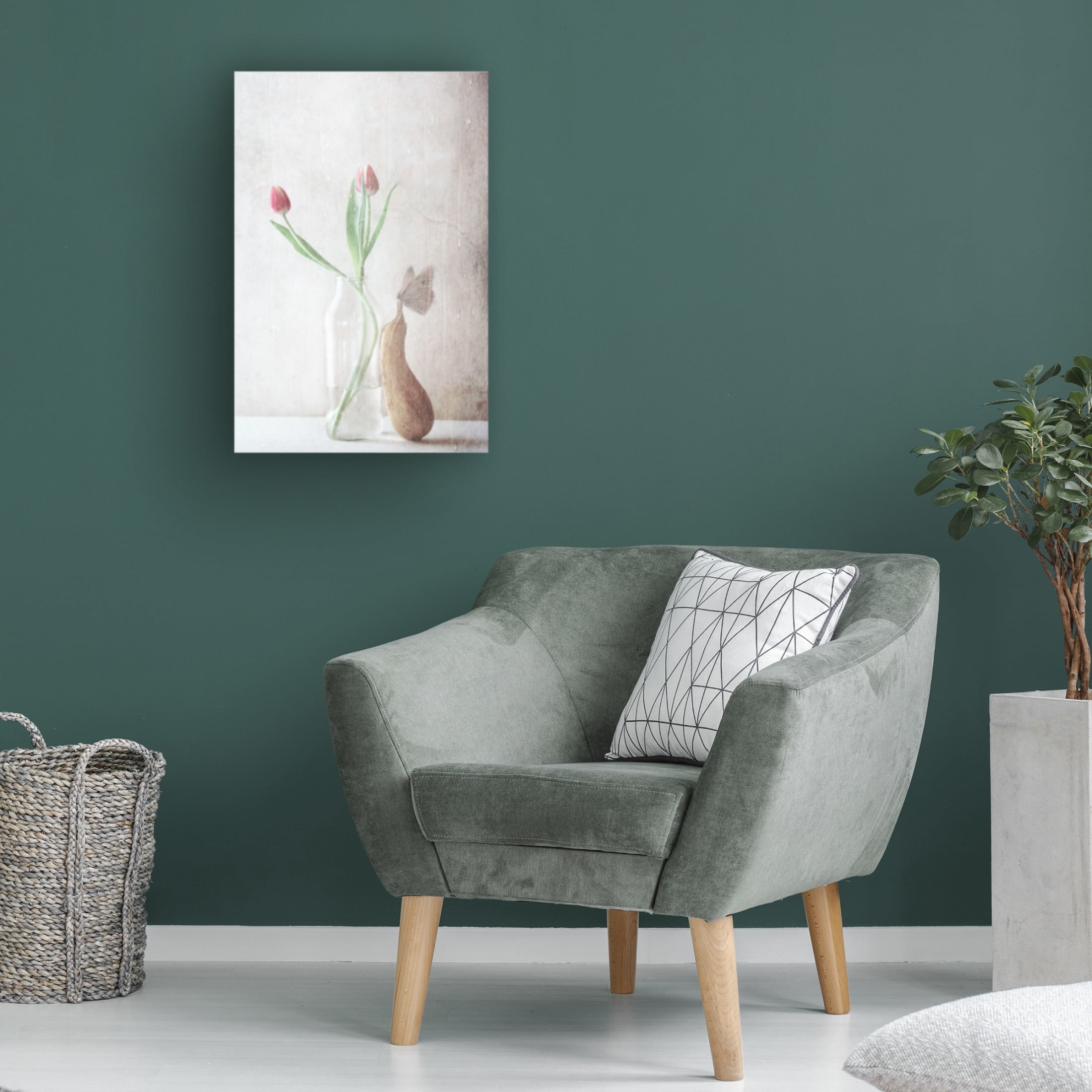 Canvas Wall Art - Delphine Devos 'The Pitter Patter Of The Rain' Wall Art for Living Room, Bedroom, or Office Décor by Trademark Fine Art - 22 x 32 Inches