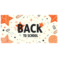 thumbnail image 1 of Back to School Banner Colorful Backdrop for Classroom Decorations Photo Background Party Supplies Event Props Kids Welcome Sign, 1 of 4
