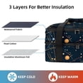 thumbnail image 2 of Constellation Double Layered Insulated Refrigerated Lunch Bag with Two Compartments, Large Capacity, and Hand Carry - 7.1x11.4x16.1 inches, 2 of 6