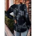 thumbnail image 2 of KISSMODA Women's Long Sleeve Comfy V-Neck Blouse & Tunic Tops, S-2XL, 2 of 4
