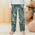 thumbnail image 2 of Demon Slayer Muichiro Tokito Pajama Pants Long Sleep Pants Soft Elastic Waist PJ Bottoms Lounge Pants, 2 of 7