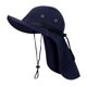 thumbnail image 4 of Sombrero para el solapa para el cuello, sombrero de pesca, senderismo, protección solar ligera, sombrero de , sombrero con visera Azul profundo, 4 of 8