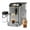 gray gold plating, variant on Fully Automatic Espresso Machine, Touch Screen, Drip Coffee Maker with 750ml Milk Container for Cappuccinos and Lattes, Dairy or Non-Dairy, Integrated Grinder, Hands-Free Frother
