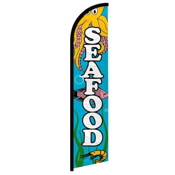 Seafood Windless Banner Flag