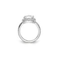 thumbnail image 2 of Gem & Harmony Synthetic Cubic Zirconia (CZ) (CZ) Ring in Sterling Silver for Women, 2 of 5