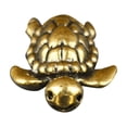 thumbnail image 3 of Figura de tortuga de latón, estatua de tortuga, colección, adorno de mesa portátil, escultura animal para decoración de entrada del hogar y, 3 of 9