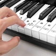 thumbnail image 1 of Piano Keyboard Stickers Music Electronic Piano Keyboard Note Stickers Transparent & Removable, 1 of 2