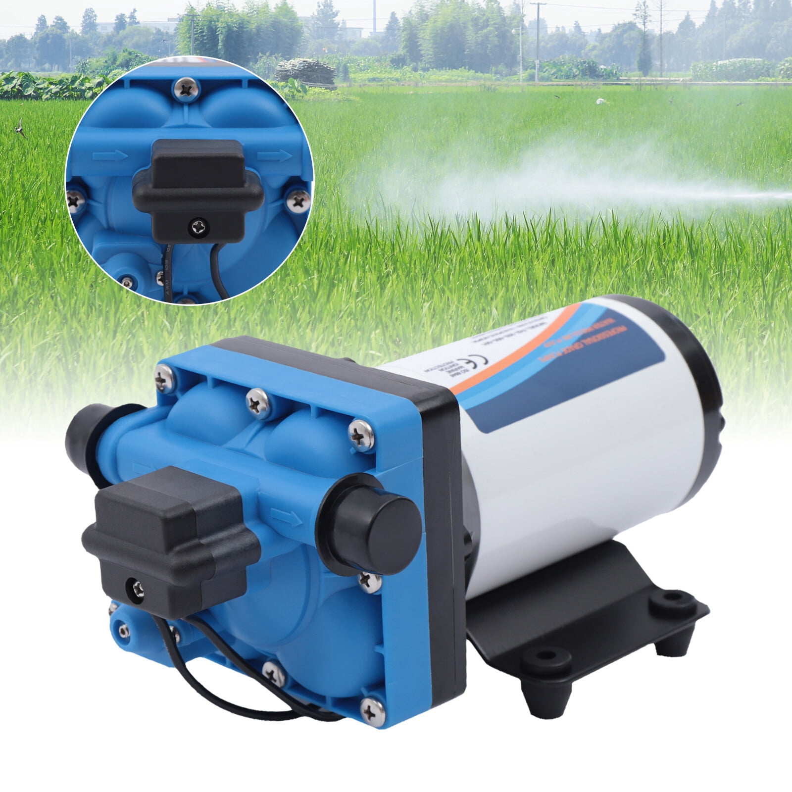 High-Efficiency Water Pump – 250W, 4.99 GPM, Pure Copper Motor, Automatic Start/Stop, Adjustable Pressure, Safe for Agricultural and Irrigation Use