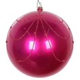 thumbnail image 1 of Vickerman MT194670D 4.75 in. Fuchsia Candy Curtain Ornament - 4 per Bag, 1 of 1