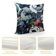 thumbnail image 4 of PRATYUS Navy Blue Pillow Covers Decorative Pillows Covers Boho Floral Roses Flower White Gray Pillow Covers Watercolor Décor for Living Room 20x20in, 4 of 5