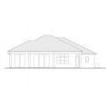 thumbnail image 4 of 013-2687: CMU Luxury 4 Bed, 3 Bath Luxury Home Plan, 2687 Sq Ft: Full Blueprints with License to Build by Home Plan Marketplace - Lesuto, 4 of 6
