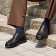 thumbnail image 3 of Fittington Men's Slip-On Dress Shoes Wide Width Casual Walking Shoes Business Leather Shoes for Men 10.5 Wide, 3 of 10