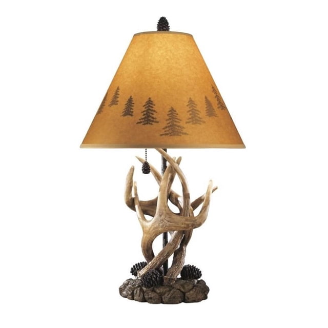 Bowery Hill Lampe de Table en Poly Brun (Ensemble de 2)