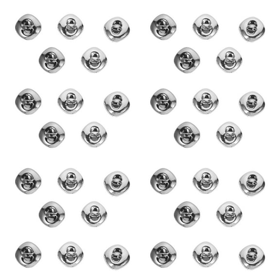 Raindrops 50 Silver Christmas Craft Bells for DIY Kids Accessories