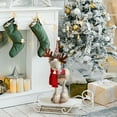 thumbnail image 2 of Meggemo Christmas Reindeer Doll Figurine Window Decorative Ornament Home Party Atmosphere Decoration Perfect Holiday Gift, 2 of 6