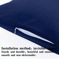 thumbnail image 3 of Ntbay 2 Pack Microfiber Toddler Pillowcases, Ultra Soft Travel Pillow Covers with Zipper Closure, 13" x 18", Navy Blue, 3 of 6