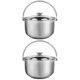 thumbnail image 1 of 2 ollas de vapor de 20 cuartos de galón, cuencos de acero inoxidable para mezclar, utensilios de cocina para el hogar, 1 of 6