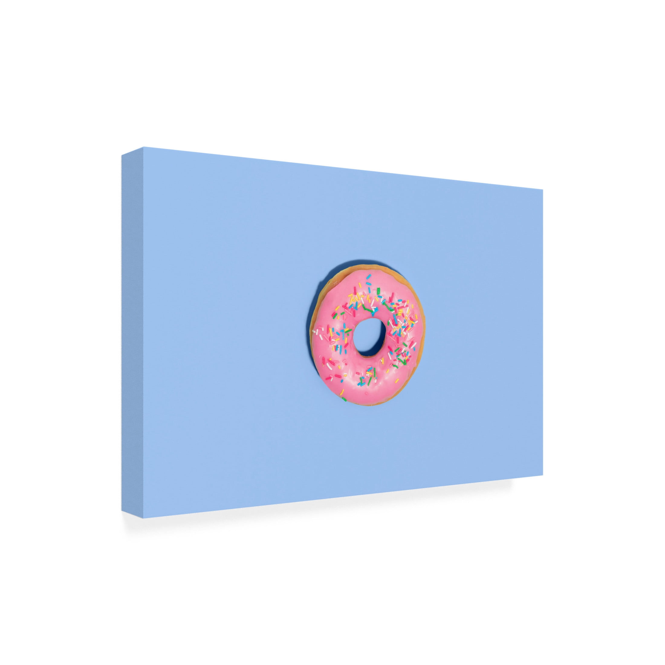 Canvas Wall Art - Julia Ramiro 'Donut Rosa' Wall Art for Living Room, Bedroom, or Office Décor by Trademark Fine Art - 32 x 22 Inches