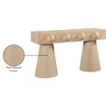 thumbnail image 2 of Meridian Furniture Bracciano Natural Oak Veneer Console Table, 2 of 9