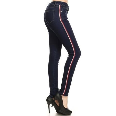 Butt Lift, Push Up, Supper Stretch Side Striped Women’s Skinny