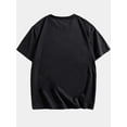 thumbnail image 2 of Camiseta con estampado de silueta de leopardo para hombre, informal, de manga corta, para verano, para adultos, hombres, mujeres, adolescentes, jóvenes y ocio., 2 of 6