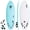 Aqua, variant on KO'A Lemon Pop 5ft 10in Small Wave - Soft Top Foam Surfboard - Includes Leash and Fins