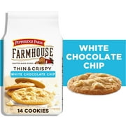 Pepperidge Farm Farmhouse Thin & Crispy White Chocolate Chip Cookies, 6.9 oz Bag