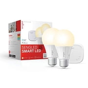 Sengled Smart Light Bulb Starter Kit, Google Home, 2700K Soft White Light Bulbs, A19 E26 Dimmable Bulbs 800LM, 9 (60W Equivalent), 2 Bulbs with Hub, New
