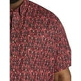 thumbnail image 2 of Easy-Care Floral Print Sport Shirt Red Black 2XL, 2 of 4
