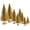 Gold, variant on 8Pcs Bottle Brush Trees Artificial Mini Christmas Tree Sisal Snow Frost Trees with Wooden Base Miniature Pine Tree Winter Crafts Ornaments for Xmas New Year Party Home Table Decorations