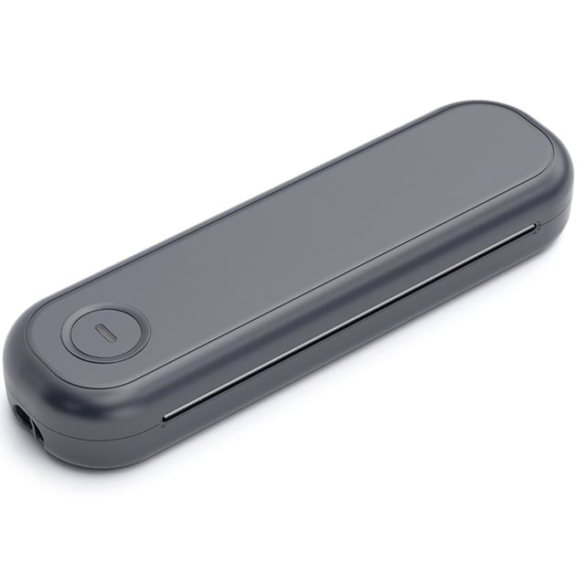 Impresora Térmica Portátil A4, Impresora Sin Tinta para Tatuajes, Bluetooth, para Ayudar en el Aprendizaje, Álbumes de Recortes, Color Gris