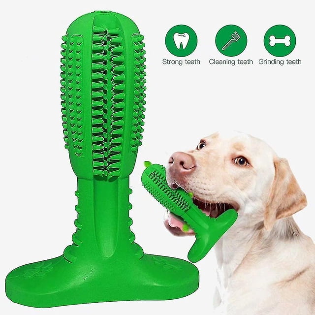 Cepillo de dientes para perros TANGJMXG juguete masticable de goma natural
