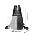 thumbnail image 4 of CAIXIA Crossbody Bags For Women Multi Compartment Adjustable Strap Versatile Chest Sling Crossbody Messenger Bag, Convertible Shoulder Purse For Work Travel Leisure, 4 of 9