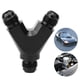 thumbnail image 3 of Adaptador de montaje de 3 vías de aleación de aluminio tipo Y AN10 10-AN macho a 2X AN10 10-AN macho negro, 3 of 8