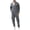 Dark Gray, variant on Men's Fleece Lined Tracksuits Sweatsuits 2 Piece Sets Winter Full Zip Jogging Track Sweat Suits thermal Casual Outfits Navy