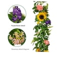 thumbnail image 2 of Dalazy Artificial Flower Garland Hanging Simulation Vine Nordic Style Wreath Table Runner Party Wedding Decoration Arch Photo, 2 of 6