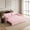 Pink, variant on 66" Grey Velvet Queen Pull-Out Sleeper Sofa Bed with Side Storage