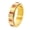 Gold Red, variant on PAURO Stainless Steel Rotating Ring for Women Rectangle Cut Cubic Zirconia Eternity Band with Spinner Function Gold White Size 8
