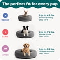 thumbnail image 6 of FurHaven Pet Products Round Plush Ball Dog Bed - Gray Mist, Medium - 26", 6 of 9