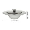 thumbnail image 4 of FENGGUIQU 2Sets Kitchen Sink Strainer Stainless Steel Sink Drain Sifter Rustproof Metal Filter, 4 of 4
