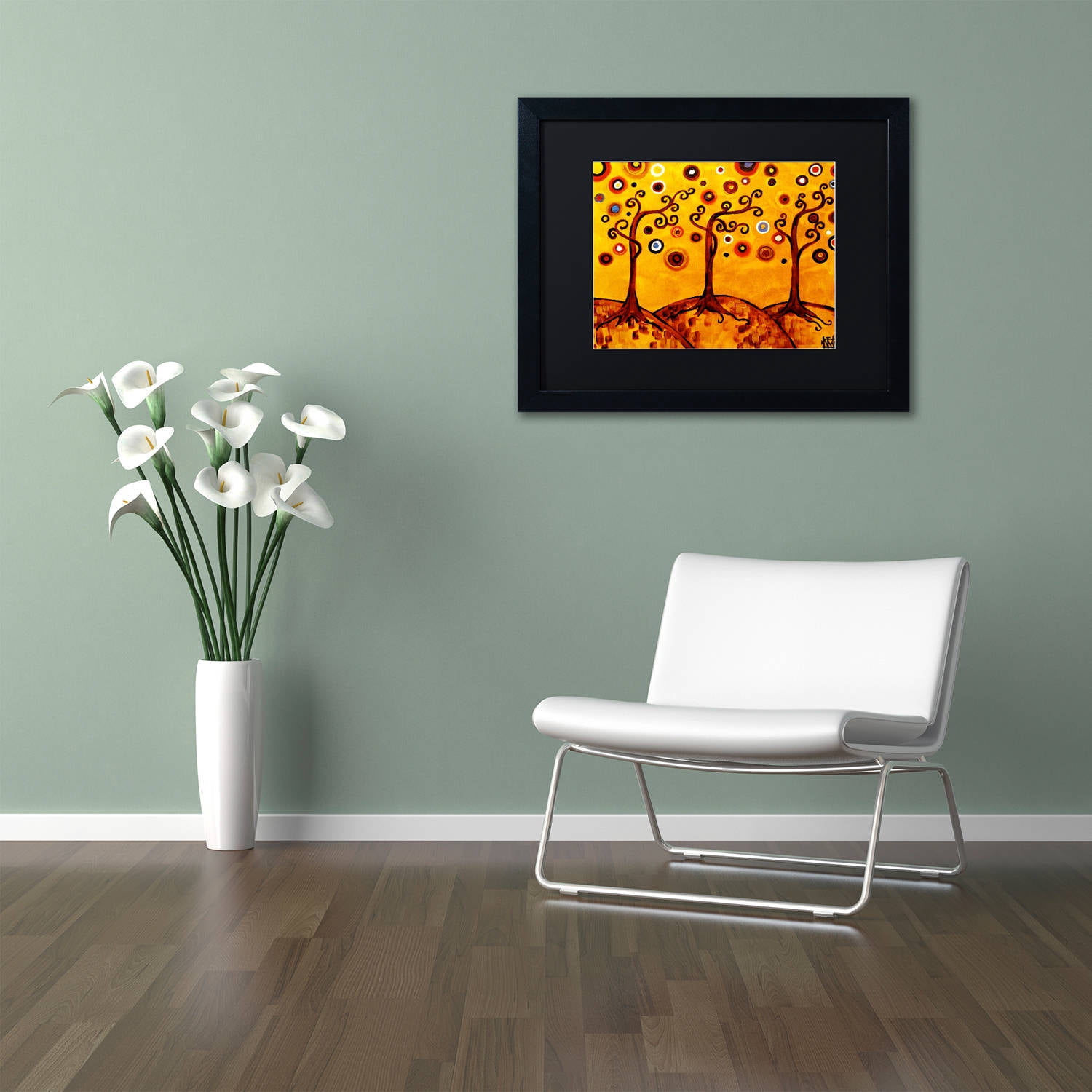Trademark Fine Art "82" Canvas Art by Natasha Wescoat, Black Matte, Black Frame