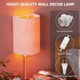 thumbnail image 4 of Apliques de Pared OCATO Juego de 2 con Enchufe 9W LED 3 Colores 2 Pantallas de Tela, 4 of 8