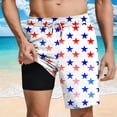 thumbnail image 2 of Lopecy-Sta Mens Swim Bottom Shorts with Compression Liner Quick Dry Bathing Suit with Pockets, No-Chafing Swim Shorts Vacation Clothes Beach Shorts, 2 of 3