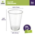 thumbnail image 4 of CIAO! 9OZ Polypropylene Ribbed Disposable Cup (Case of 1,000), 4 of 9