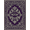 Purple, Pattern 2, variant on ODIKA 8'x10' Washable Area Rug Non-Shedding, Easy Care, Gothic Damask Motif Vintage Filigree Scroll Ornamental Horror Bat Refined for King Size Bedroom Under Bed, Master Suite