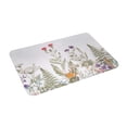 thumbnail image 2 of Green Bathroom Rug Leaf Bath Mat Flower Bath Mat Colorful Bath Mat Floral Bath Mat Floral Bathroom Rug 16" X 24", 2 of 8