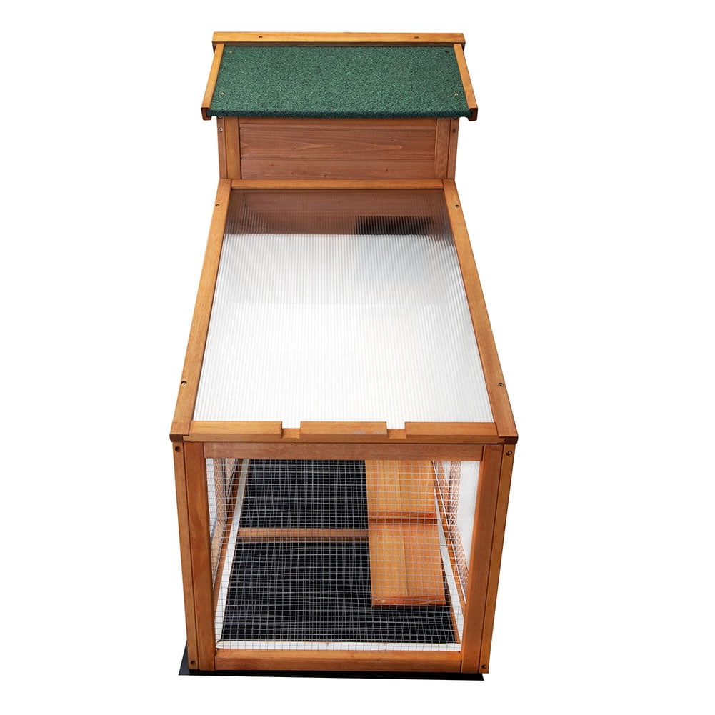 Kepooman Chicken Coop, Large Wooden Outdoor Bunny Rabbit Hutch Hen Cage with Ventilation Door & Ramp Garden Backyard Pet House Chicken Nesting Box, Bright Orange Kepooman Chicken Coop, Large Wooden Outdoor Bunny Rabbit Hutch Hen Cage with Ventilation Door & Ramp Garden Backyard Pet House Chicken Nesting Box, Bright Orange
